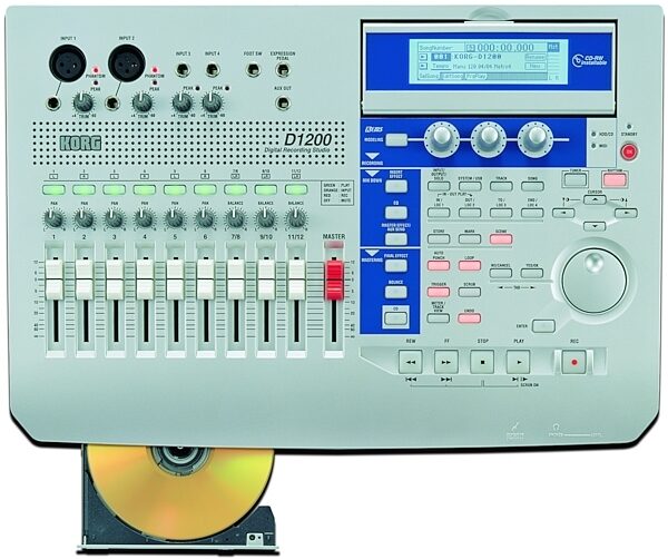 open zoom image for Korg D1200CD 12-Track Digital Recording Studio with Internal CD Burner, Main