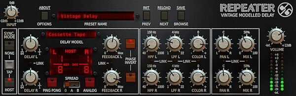 open zoom image for D16 Group Repeater Delay Audio Plug-in Software, Digital Download, Action Position Back