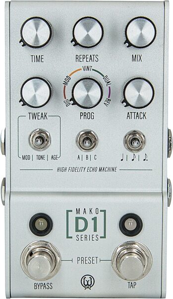 open zoom image for Walrus Audio MAKO Series D1 Delay Pedal, Action Position Back