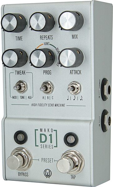 open zoom image for Walrus Audio MAKO Series D1 Delay Pedal, Action Position Back