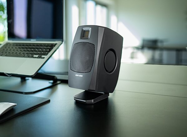 open zoom image for ADAM Audio D3V Active Desktop Studio Monitors, Pair, Black, In Use