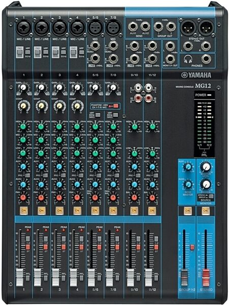 open zoom image for Yamaha MG12 Mixer, 4-Bus, New, Main