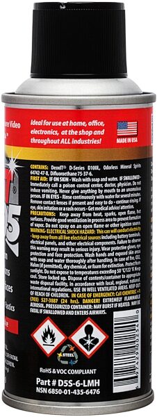 open zoom image for Hosa CAIG DeoxIT D5 Contact Cleaner, New, View