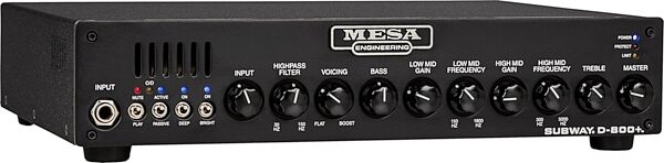 open zoom image for Mesa/Boogie Subway D-800 Plus Bass Guitar Amplifier Head (800 Watts), New, Action Position Back
