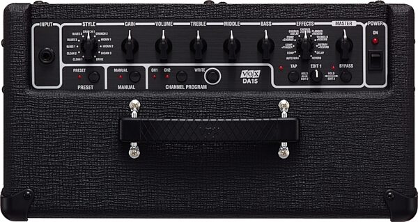 open zoom image for Vox DA15 Digital Guitar Combo Amplifier (15 Watts, 1x8 in.), Top