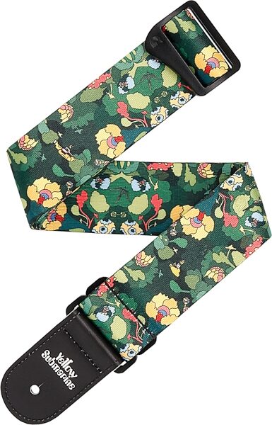 open zoom image for D'Addario The Beatles Yellow Submarine Printed Vinyl Guitar Strap, Action Position Back
