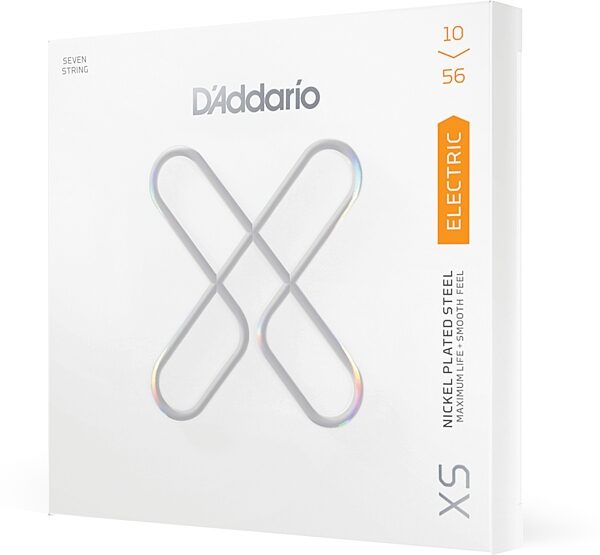 open zoom image for D'Addario XS 7-String Electric Guitar String Set, 10-56, Action Position Back