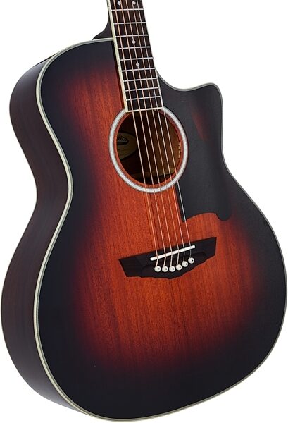 open zoom image for D'Angelico Excel Gramercy Grand Auditorium Acoustic-Electric Guitar, Mahogany Burst, Action Position Back