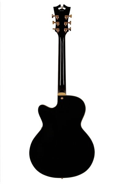 open zoom image for D'Angelico EXDH Hollowbody Electric Guitar (with Case), Black Back
