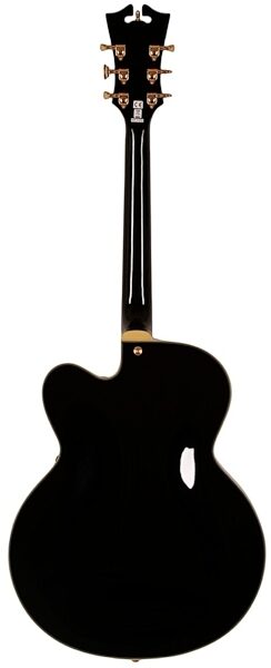 open zoom image for D'Angelico Excel EXL-1 Archtop Hollowbody Electric Guitar (with Case), Black Back