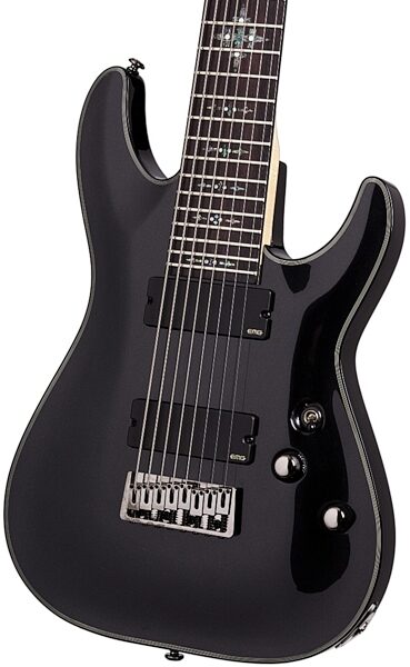 open zoom image for Schecter Damien Elite 8 8-String Electric Guitar, Metallic Black - Body