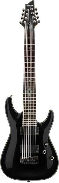 open zoom image for Schecter Damien Elite 8 8-String Electric Guitar, Metallic Black