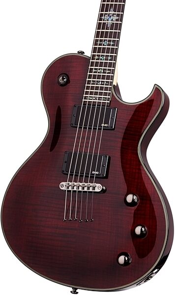 open zoom image for Schecter Damien Solo Elite Electric Guitar, Crimson Red - Body