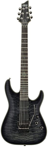 open zoom image for Schecter Damien Elite FR Electric Guitar with Floyd Rose, See Thru Black