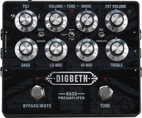 open zoom image for Laney Digbeth DP-PRE Hybrid Bass Preamp Pedal, New, Action Position Back
