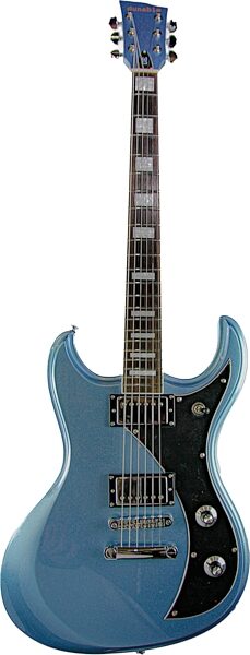 open zoom image for Dunable Gnarwhal DE Electric Guitar (with Gig Bag), Pelham Blue, Open Box (Very Good), Action Position Front
