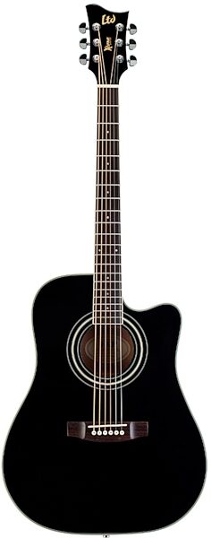 open zoom image for ESP LTD Xtone DC5E Acoustic-Electric Guitar, Black