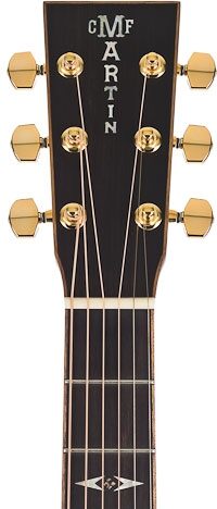 open zoom image for Martin DCPA1 Dreadnought Acoustic-Electric Guitar (with Case), Headstock Closeup