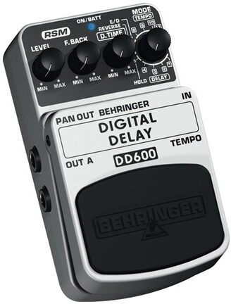 open zoom image for Behringer DD600 Digital Stereo Delay and Echo Pedal, Left