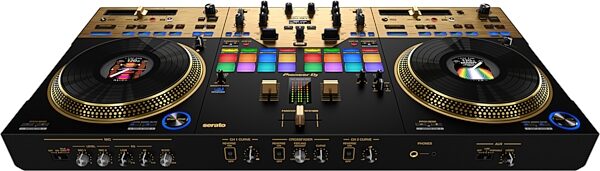 open zoom image for Pioneer DJ DDJ-REV7 DJ Controller, Gold, DDJ-REV7-N, Action Position Back