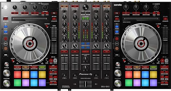 open zoom image for Pioneer DJ DDJ-SX3 Professional DJ Controller, Action Position Back
