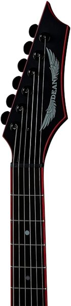 open zoom image for Dean Vengeance Greg Tribbett Electric Guitar, Black Satin, Action Position Back