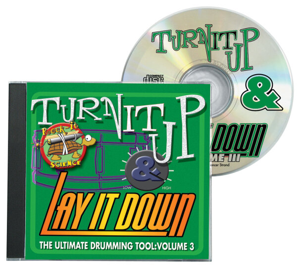 open zoom image for Drum Fun Turn It Up and Lay It Down Volume 3 CD - Rock-It, Main