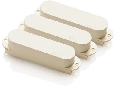 open zoom image for EMG DG20 Active Pickup Set with Pickguard, Pearl White with White Knobs, Pickups