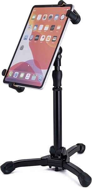 open zoom image for Hercules DG307B-TS2 Ez-Grip Tabletop Tablet Stand, New, Action Position Back