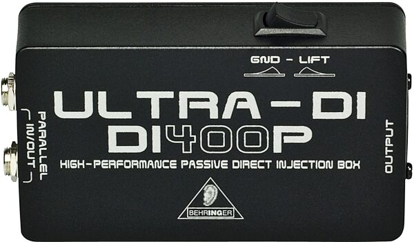 open zoom image for Behringer DI400P Ultra-DI Passive Direct Box, Top