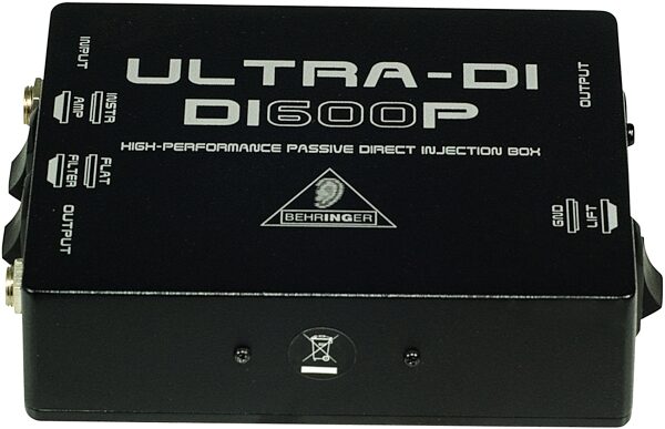open zoom image for Behringer DI600P Ultra-DI Passive Direct Box, Front
