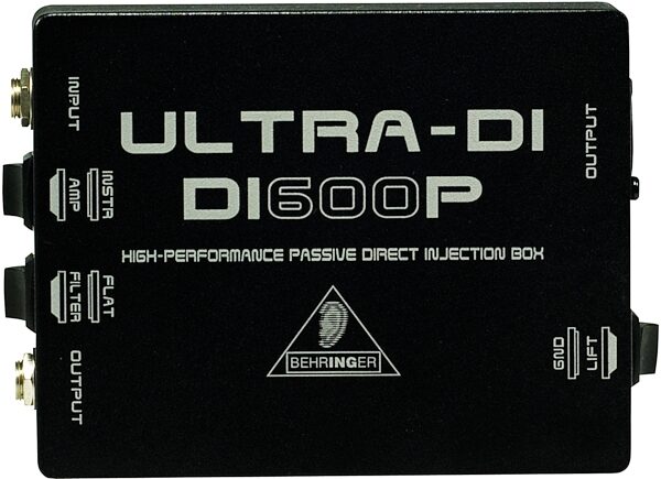 open zoom image for Behringer DI600P Ultra-DI Passive Direct Box, Top