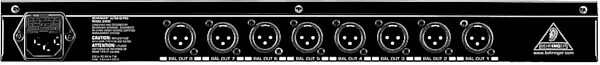 open zoom image for Behringer DI800 Ultra-DI Pro 8-Channel Direct Box, Rear