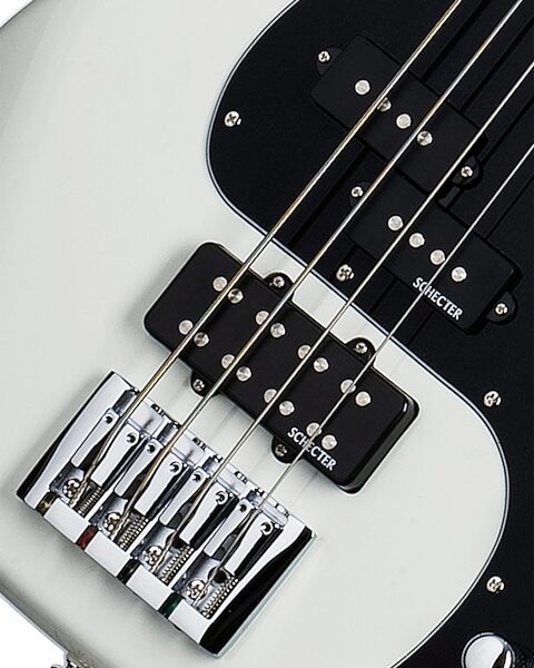 open zoom image for Schecter Diamond-P Custom Electric Bass, Vintage White - Pickups