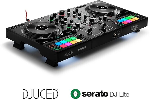 open zoom image for Hercules DJControl Inpulse 500 DJ Controller, Black, Action Position Front