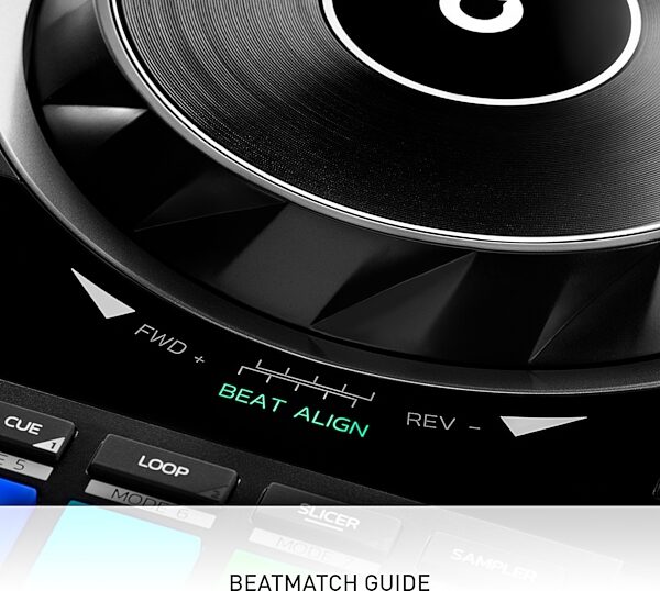 open zoom image for Hercules DJControl Inpulse 500 DJ Controller, Black, Action Position Sound Module