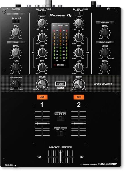 open zoom image for Pioneer DJ DJM-250MK2 DJ Mixer, New, Main