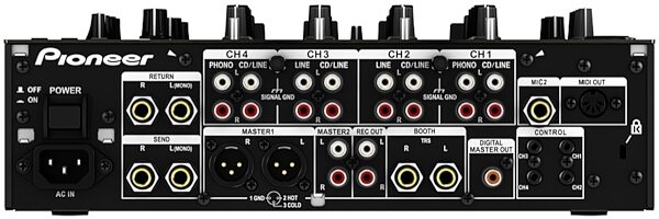 open zoom image for Pioneer DJM-850 Professional DJ Mixer, Black Back