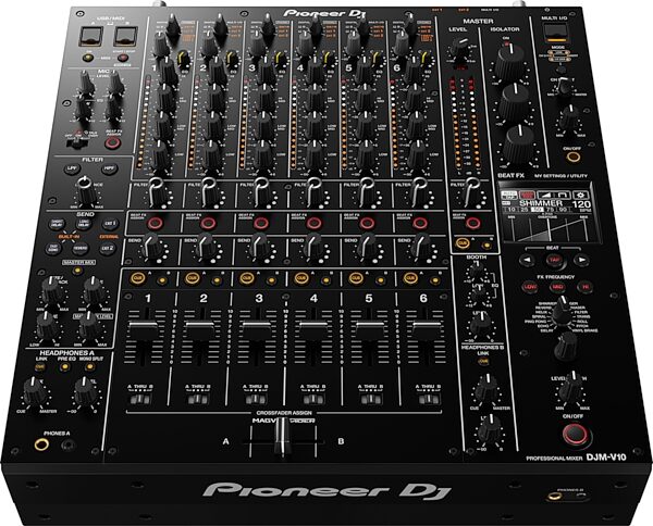 open zoom image for Pioneer DJ DJM-V10 DJ Mixer, New, Action Position Back