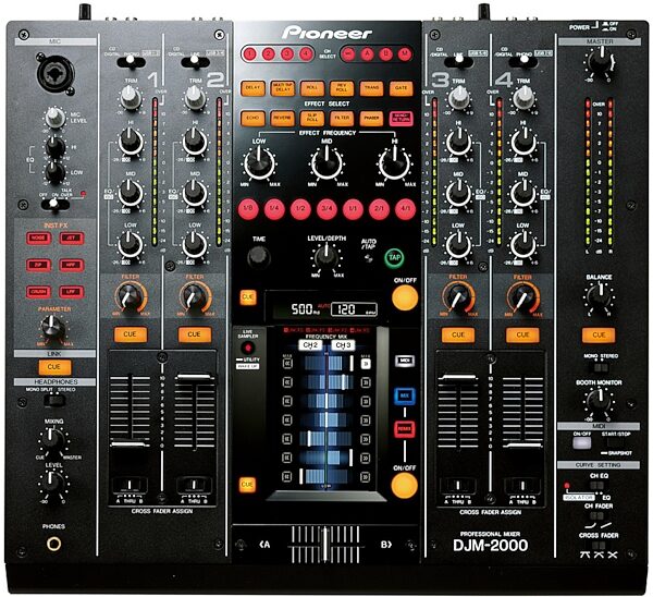 open zoom image for Pioneer DJM-2000 4-Channel DJ Mixer, Top