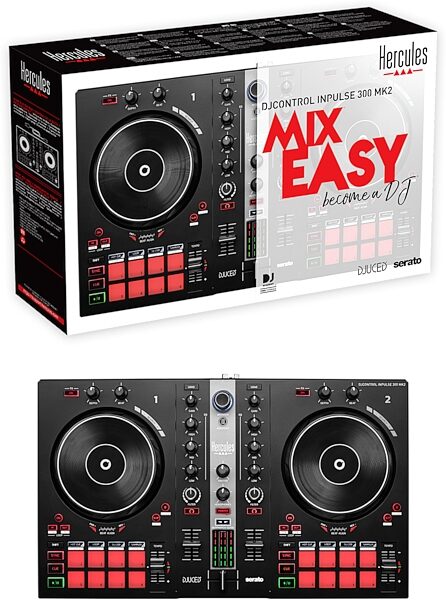 open zoom image for Hercules DJControl Inpulse 300 MK2 DJ Controller, New, Action Position Back