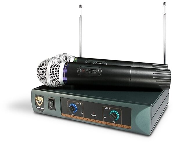 open zoom image for Nady DKW-Duo HT Dual Handheld Microphone VHF Wireless System, Main