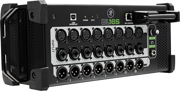 open zoom image for Mackie DL16S 16-Channel Wireless Digital Mixer, Angled Side