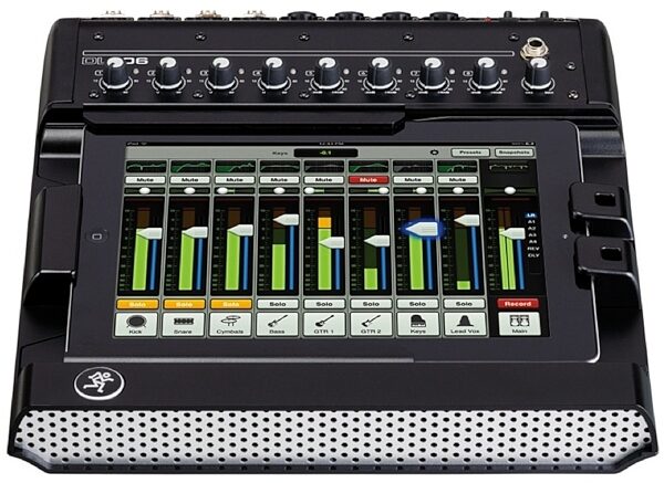 open zoom image for Mackie DL806 Digital iPad Controlled Mixer, with 30-pin Dock Connector, Front