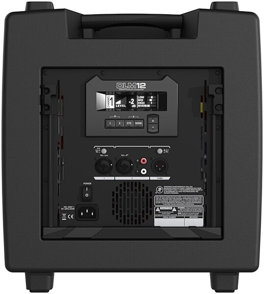 open zoom image for Mackie DLM12 12" Powered Loudspeaker (2000 Watts), New, Rear