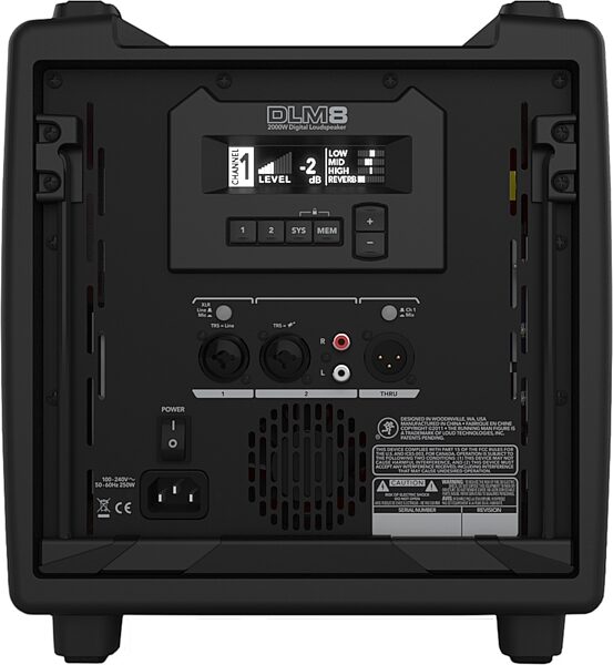 open zoom image for Mackie DLM8 8" Powered Loudspeaker (2000 Watts), New, Action Position Back