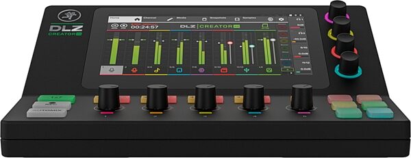 open zoom image for Mackie DLZ Creator XS Compact Adaptive Digital Mixer for Podcasting and Streaming, Open Box (Like New), Main with all components Front