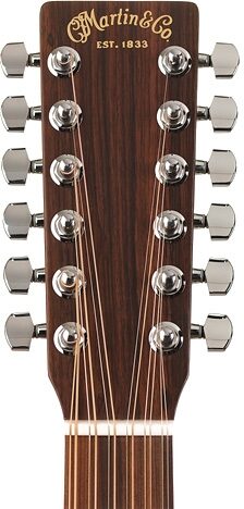 open zoom image for Martin DM12 12-String Dreadnought Acoustic Guitar, Headstock
