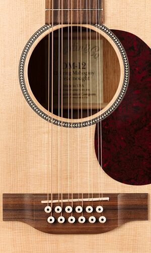 open zoom image for Martin DM12 12-String Dreadnought Acoustic Guitar, Bridge