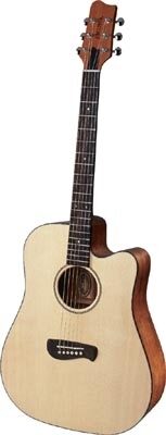 open zoom image for Tacoma DM9C Acoustic Cutaway Guitar with Case, Main